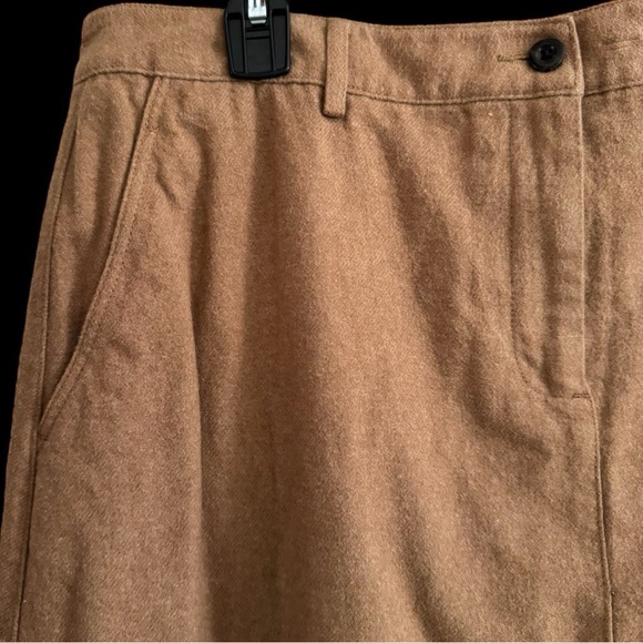Vintage LL Bean Brown Classic Fit Straight Skirt Size 14P - Picture 2 of 5